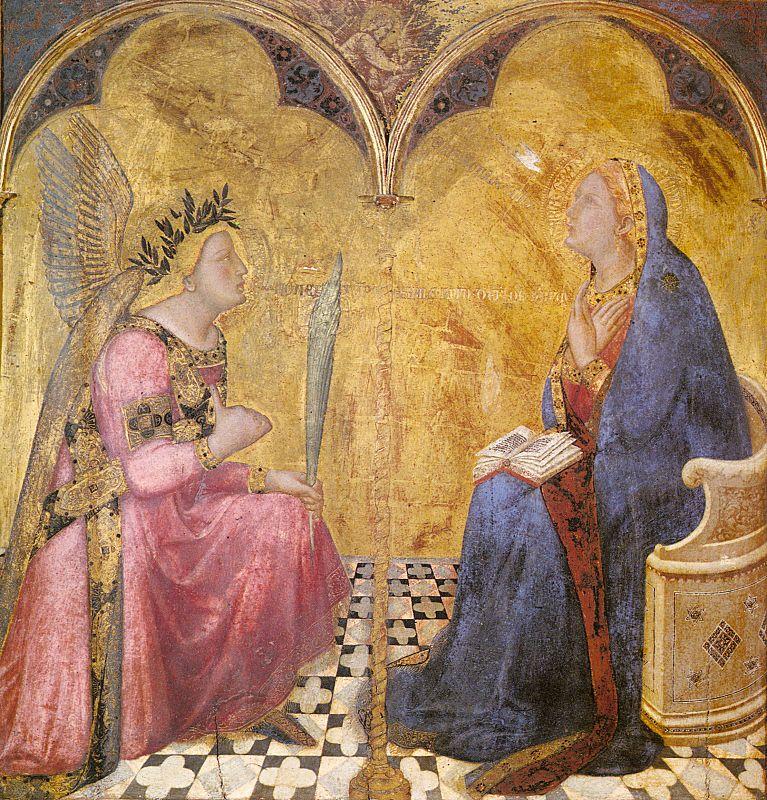 Ambrogio Lorenzetti Annunciation Germany oil painting art